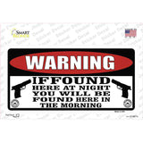 Warning If Found Novelty Sticker Decal