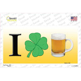 I Shamrock Beer Novelty Sticker Decal
