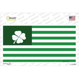 Green Shamrock Flag Novelty Sticker Decal