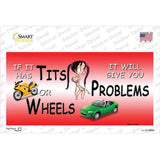 Tits Or Wheels Novelty Sticker Decal
