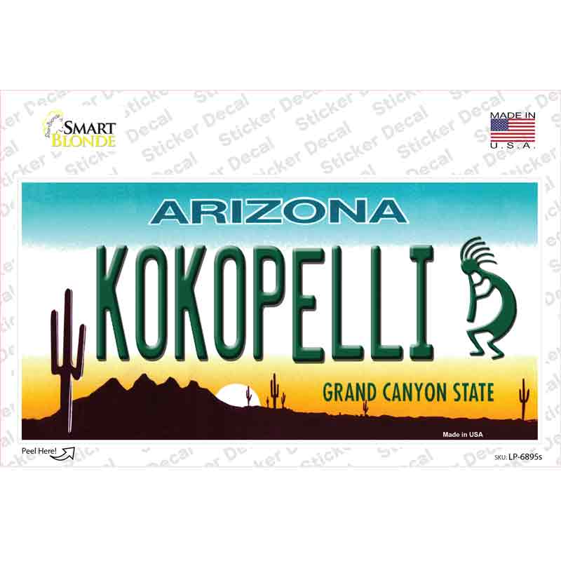 Arizona Kokopelli Novelty Sticker Decal