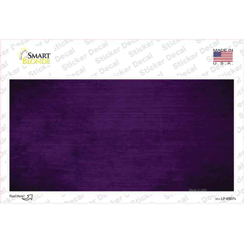 Purple Oil Rubbed Solid Novelty Sticker Decal