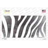 Black White Zebra Oil Rubbed Novelty Sticker Decal