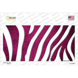 Pink White Zebra Oil Rubbed Novelty Sticker Decal