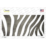 Tan White Zebra Oil Rubbed Novelty Sticker Decal
