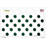 Green White Dots Oil Rubbed Novelty Sticker Decal