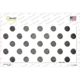 Gray White Dots Oil Rubbed Novelty Sticker Decal