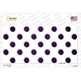Purple White Dots Oil Rubbed Novelty Sticker Decal