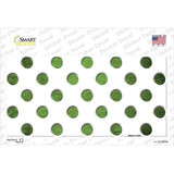 Lime Green White Dots Oil Rubbed Novelty Sticker Decal