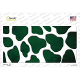 Green White Giraffe Oil Rubbed Novelty Sticker Decal