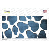 Light Blue White Giraffe Oil Rubbed Novelty Sticker Decal