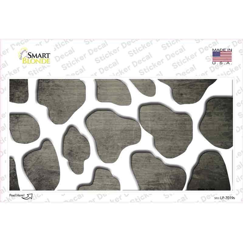 Tan White Giraffe Oil Rubbed Novelty Sticker Decal