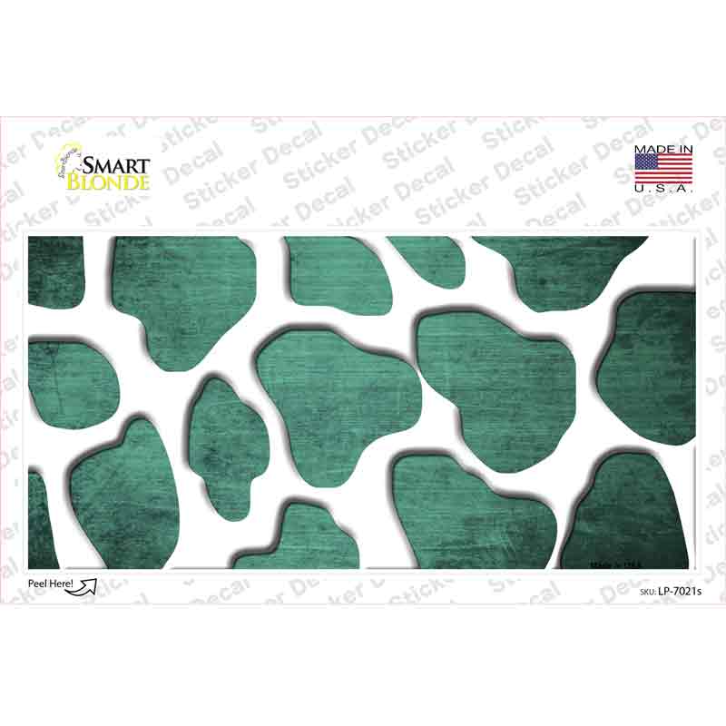 Mint White Giraffe Oil Rubbed Novelty Sticker Decal