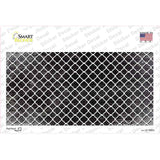 Black White Quatrefoil Oil Rubbed Novelty Sticker Decal