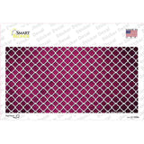 Pink White Quatrefoil Oil Rubbed Novelty Sticker Decal
