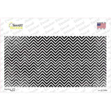 Black White Small Chevron Oil Rubbed Novelty Sticker Decal