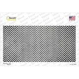Gray White Small Chevron Oil Rubbed Novelty Sticker Decal
