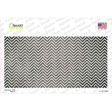 Tan White Small Chevron Oil Rubbed Novelty Sticker Decal