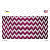 Pink White Small Chevron Oil Rubbed Novelty Sticker Decal