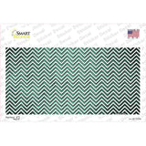 Mint White Small Chevron Oil Rubbed Novelty Sticker Decal