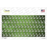Lime Green White Anchor Oil Rubbed Novelty Sticker Decal