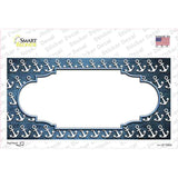 Light Blue White Anchor Scallop Oil Rubbed Novelty Sticker Decal