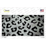 White Black Cheetah Oil Rubbed Novelty Sticker Decal
