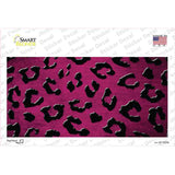 Pink Black Cheetah Oil Rubbed Novelty Sticker Decal