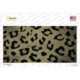 Gold Black Cheetah Oil Rubbed Novelty Sticker Decal