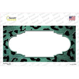 Mint Black Cheetah Scallop Oil Rubbed Novelty Sticker Decal