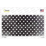 Black White Small Dots Oil Rubbed Novelty Sticker Decal