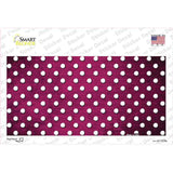 Pink White Small Dots Oil Rubbed Novelty Sticker Decal