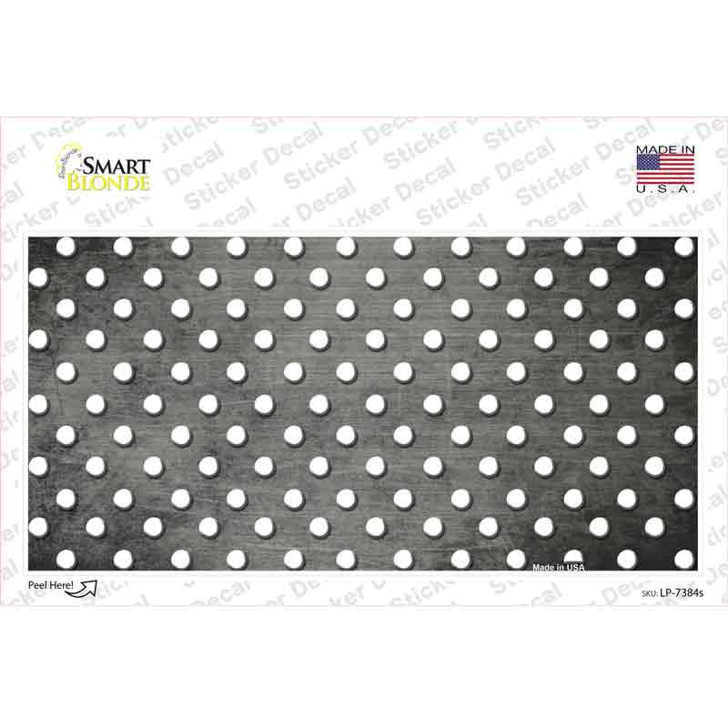 Gray White Small Dots Oil Rubbed Novelty Sticker Decal