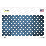 Light Blue White Small Dots Oil Rubbed Novelty Sticker Decal