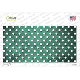 Mint White Small Dots Oil Rubbed Novelty Sticker Decal