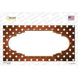 Orange White Small Dots Scallop Oil Rubbed Novelty Sticker Decal