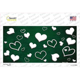 Green White Love Oil Rubbed Novelty Sticker Decal