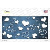 Light Blue White Love Oil Rubbed Novelty Sticker Decal