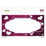 Pink White Love Scallop Oil Rubbed Novelty Sticker Decal