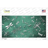 Mint White Dragonfly Oil Rubbed Novelty Sticker Decal