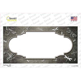 Tan White Dragonfly Scallop Oil Rubbed Novelty Sticker Decal