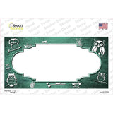 Mint White Owl Scallop Oil Rubbed Novelty Sticker Decal