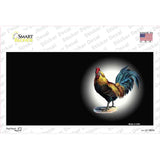Rooster Offset Black Novelty Sticker Decal