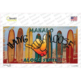 Hang Loose Surfboards Hawaii State Novelty Sticker Decal
