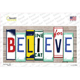 Believe Art Wood Novelty Sticker Decal