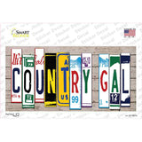Country Gal Art Novelty Sticker Decal
