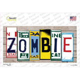 Zombie Art Wood Novelty Sticker Decal