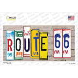 Route 66 Art Wood Novelty Sticker Decal