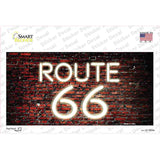 Route 66 Neon Brick Novelty Sticker Decal