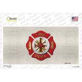 Fire Department Novelty Sticker Decal